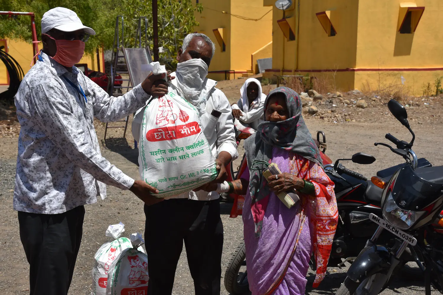 photo of essentials being donated as part of covid-19 relief