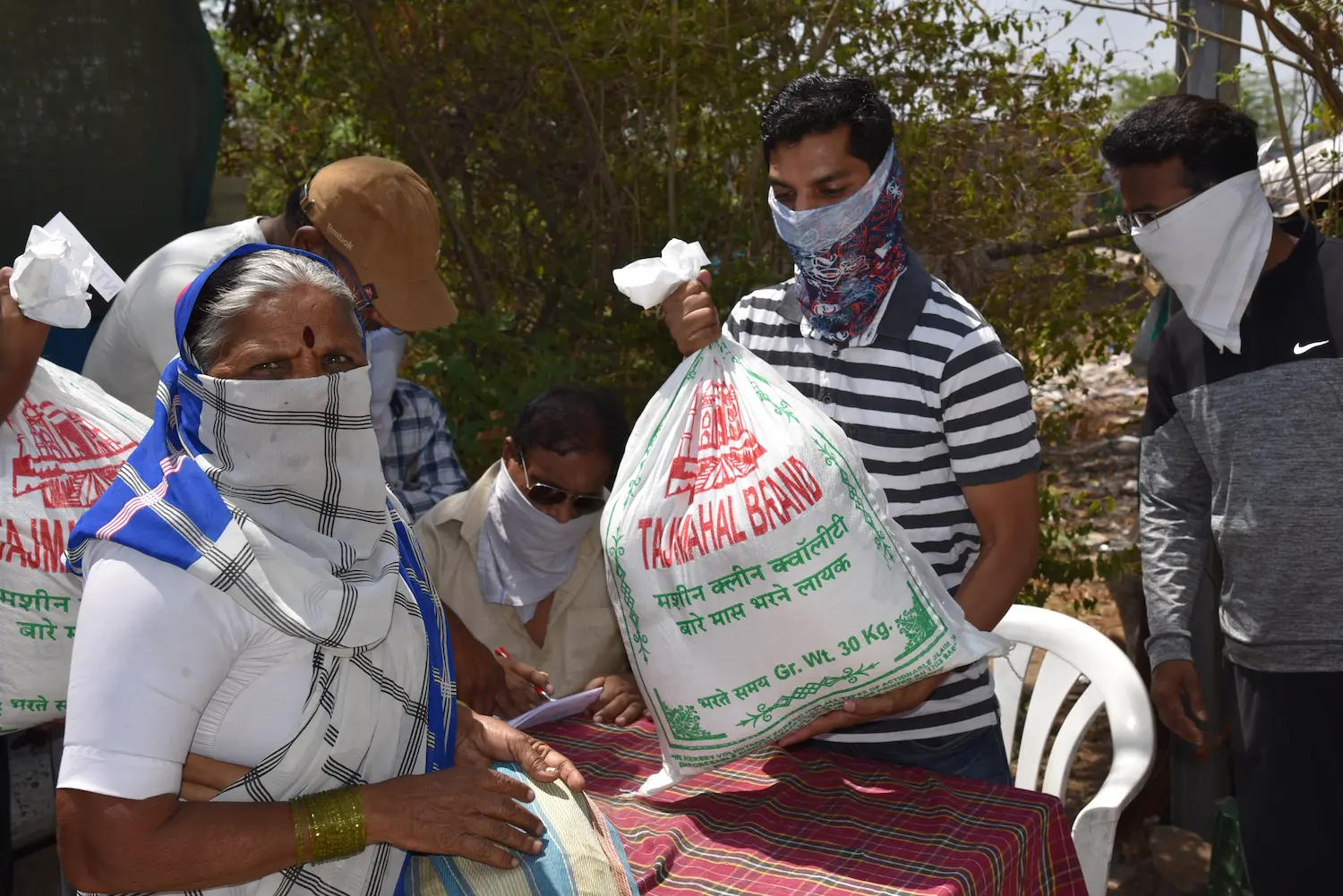 photo of essentials being donated as part of covid-19 relief