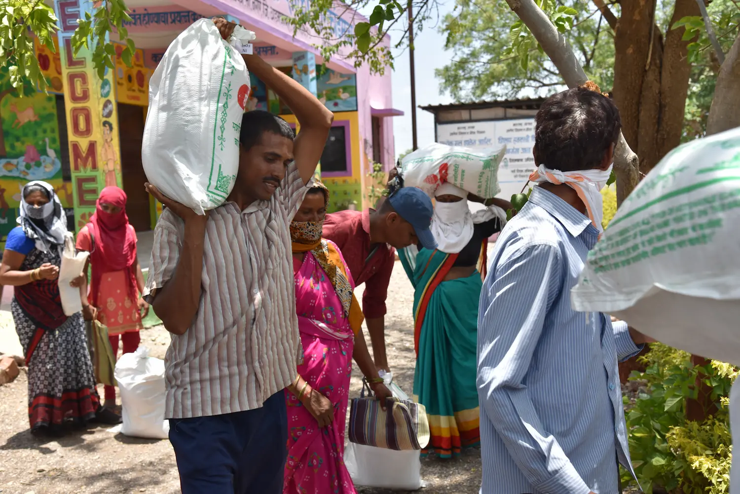 photo of essentials being donated as part of covid-19 relief