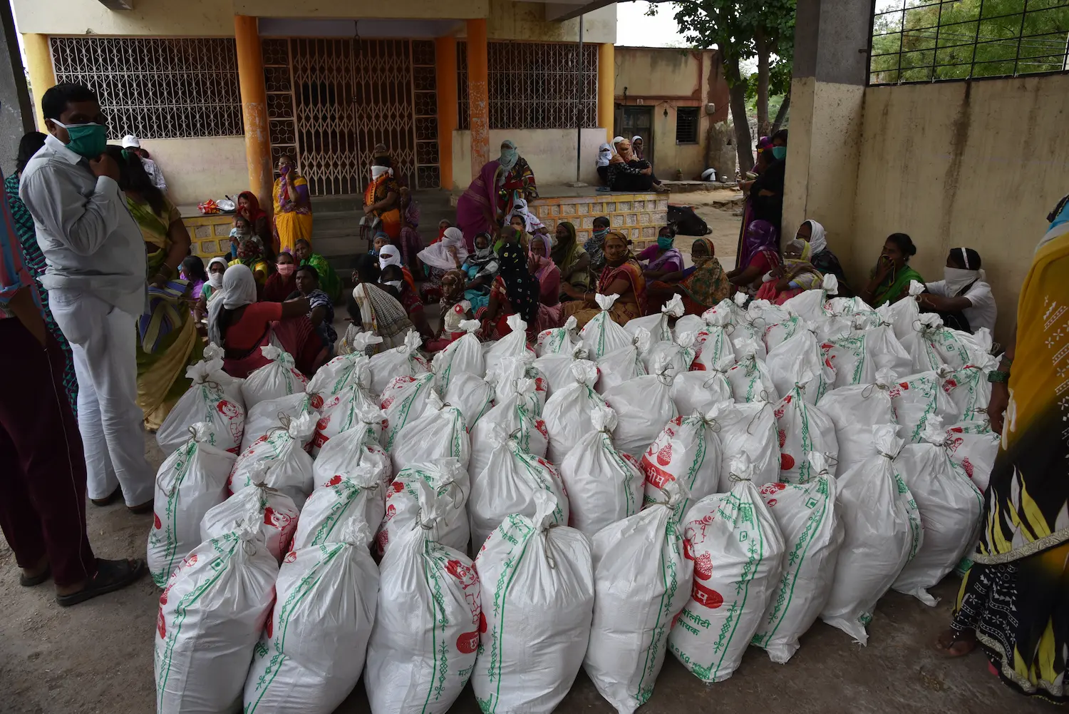 photo of essentials being donated as part of covid-19 relief