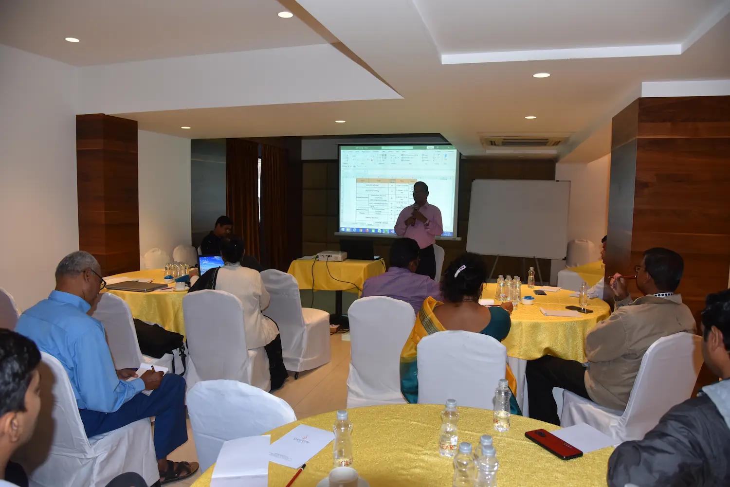 photo of team training in conference hall